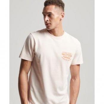 Camiseta de manga corta Superdry Vintage Cooper Classic para hombre en color rosa
