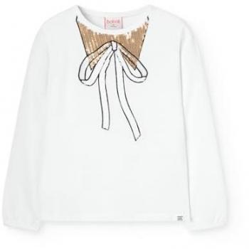 Boboli Maglia a maniche lunghe in knit elastico