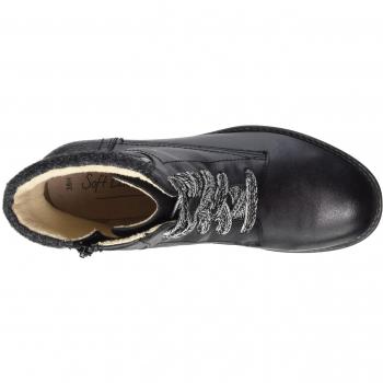 Softline Damen Combat Boots 25261, Schwarz, 38 EU