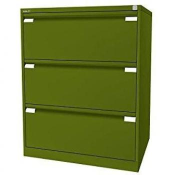 Armario para Archivadores Colgantes Bisley Certeo, 2 Vías, Verde, 3 Cajones