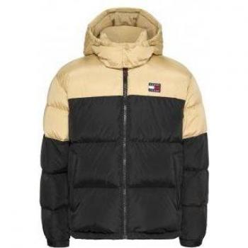Abrigo Tommy Jeans para hombre en color dorado y negro