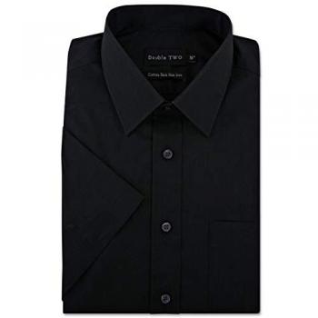 Non-Iron Glacier Blue Short Sleeve Business Dress Shirt
