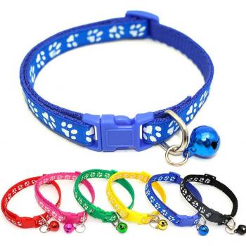 Small Footprint Flower Pet Collar with Bell