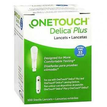 Calibre 33 Lancetas Delica Plus Onetouch 100 Unidades