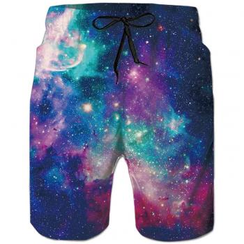 Sommergalaxie Badeshort XXL