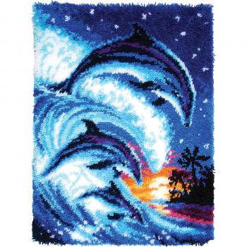 Howling Wolf Latch Hook Kit 60x80cm