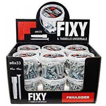 Fixy Nylon Présentoir à chevilles – 12 seaux, 40 unités