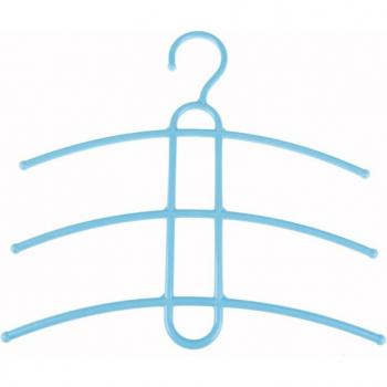 Three-Layer Anti-Skid Plastic Clothes Hanger for Wet and Dry Use