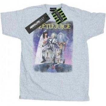 Beetlejuice Men's Distressed Poster T-Shirt L black