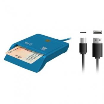 Lecteur DNI & cartes WOXTER PE26‑197 – couleur bleue, USB 2.0