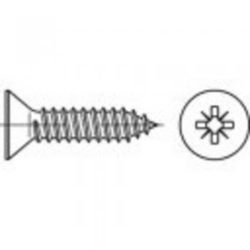Vis à tôle cruciforme TOOLCRAFT TO‑5432949, tête fraisée, 25 mm, acier étamé – lot de 500 exemplaires