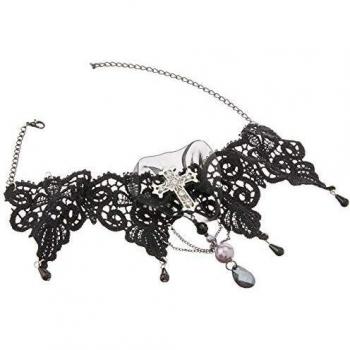Kunstperlen-Halsschmuck von Smiffys im Gothic-Stil