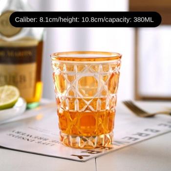 Cocktail‑Glas 380 ml, europäisches Gittermuster