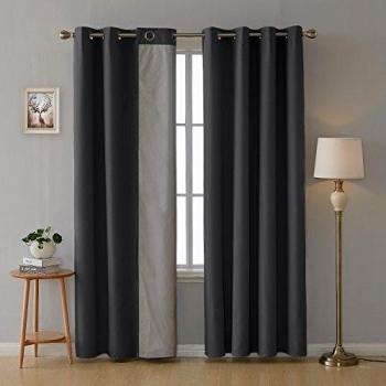 Ensemble de Rideaux Isolants 117x138cm pour Porte