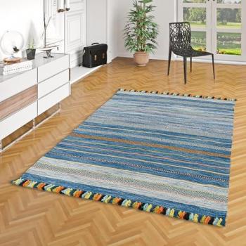 Pergamon Wollteppich Kelim, 70 x 140 cm, Natur