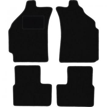 Tappetini in velluto nero per Chevrolet Spark II M200 Hatchback (2005-2009)