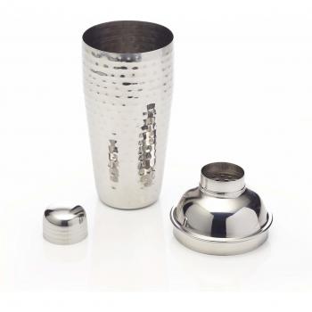 Barcraft Hammered Steel Cobbler Cocktail Shaker