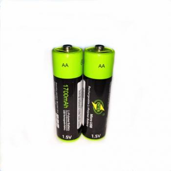 Batterie lithium polymère AA 1700mAh ZNTER rechargeable via USB