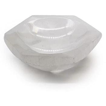 Pure Energy Selenite Hex Bowl – 10 cm
