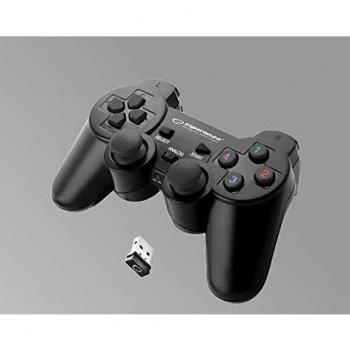 Esperanza EGG108K accessoire de jeux vidéo Noir USB 2.0 Manette de jeu Analogique/Numérique PC, Playstation 3