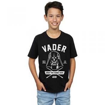 Polo a tema Darth Vader nero per bambini 5‑6 anni