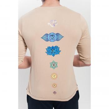 Yogamasti Herren Bio Chakra V Hals T-Shirt