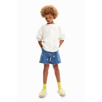 Short denim bleu avec marguerites 5/6 fille Desigual