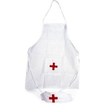 Tapis de protection médicale – tablier & capuche – couleur blanche