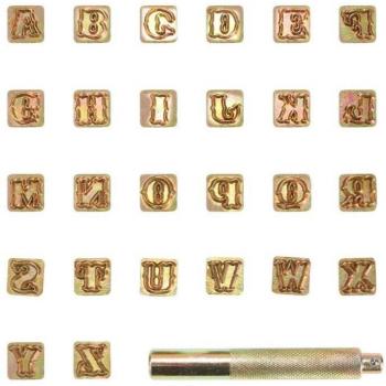 Alphabet Letter Stamp Set for Leather