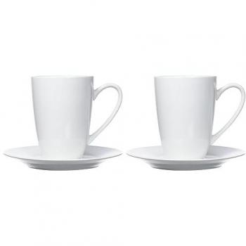 Ritzenhoff & Breker Latte Macchiato Gläser 4er Set Porzellan Bianco