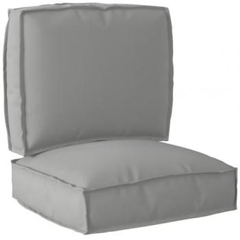 VidaXL Gartenkissen Set 2 Teile Grau Oxford-Stoff