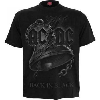 Unisex‑Rundhals‑Tee „Back In Black“ – AC/DC Spiral Direct XL