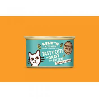 Lily's Kitchen Chicken & Fish Tasty Cuts in Gravy for Kittens