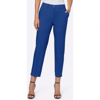 Heine Damen 7/8 Shorts – Größe 40, blau (Royal) – Poly/Viskose/Elasthan