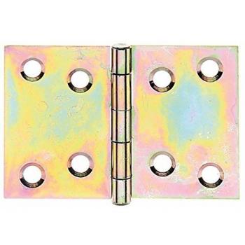 Scharnier galvanisch gelb verzinkt 50mm x 74mm