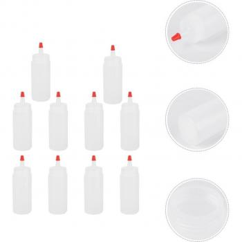 10 Pack of 120ml Condiment Squeeze Bottles