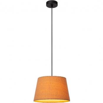 Woolly lampada a sospensione giallo ocra 1xE27