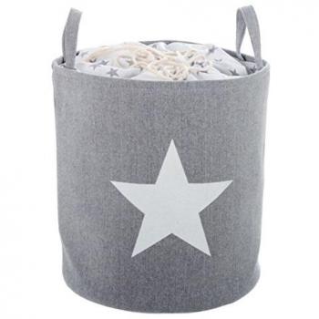 Pongotodo cesto gris para ropa sucia diseño estrella