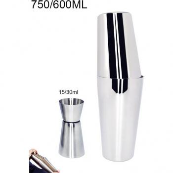 Bar Tools Stainless Steel Cocktail Shaker 550/750ml