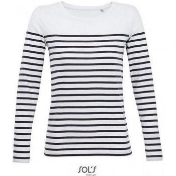 SOLS Damen T-Shirt Langarm Matelot