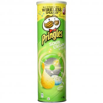 Pringles Zwiebel‑Sauerrahm Chips 190 g – Drei Stück