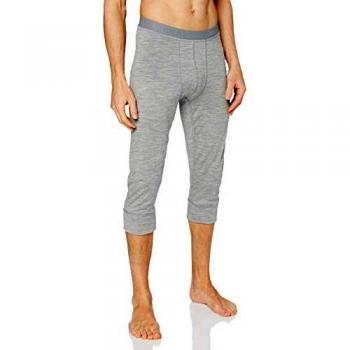 Pantalón Pirata Odlo Suw Bottom 3/4 Natural, Hombre, Gris