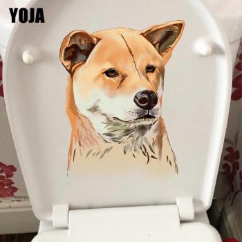 Shiba Inu Dog Head Art Mural Sticker 18.6x23.7CM
