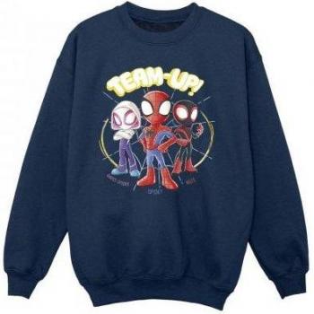 Marvel Felpa “Spiderman e i suoi Compagni” ragazze 5-6 anni colore nero