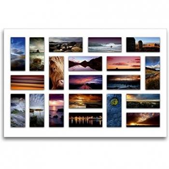 Premium Textil-Leinwand 120 x 80 cm – Schottland Collage mit Martina Cross‑Design (CALVENDO)