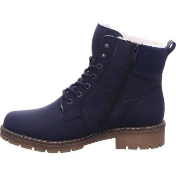 Rieker Ladies Navy Zip Ankle Boots Size 5