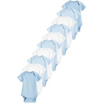 Next Babybody Set 10 Stück Einfarbig Kurzarm