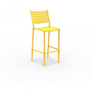 Taburete Alice Alta 44x51 cm – Color Amarillo