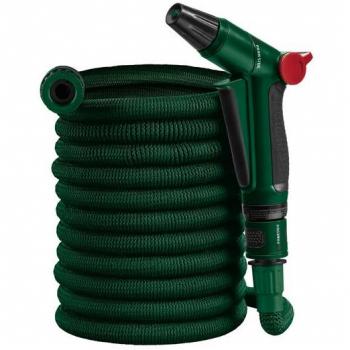 PARKSIDE Flexi Gartenschlauch-Set, 15 m – Beweglicher Gartenwasserrohr
