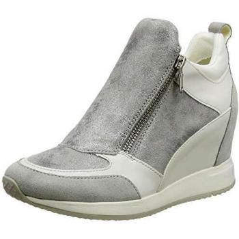 Geox D NYDAME E, Scarpe Sportive Basse Donna, Grigio (Lt Grey C1010), 35 EU